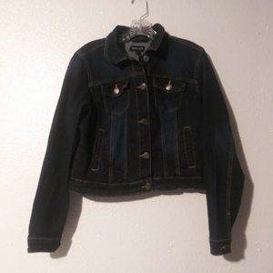 New Look women's size L dark wash jean jacket